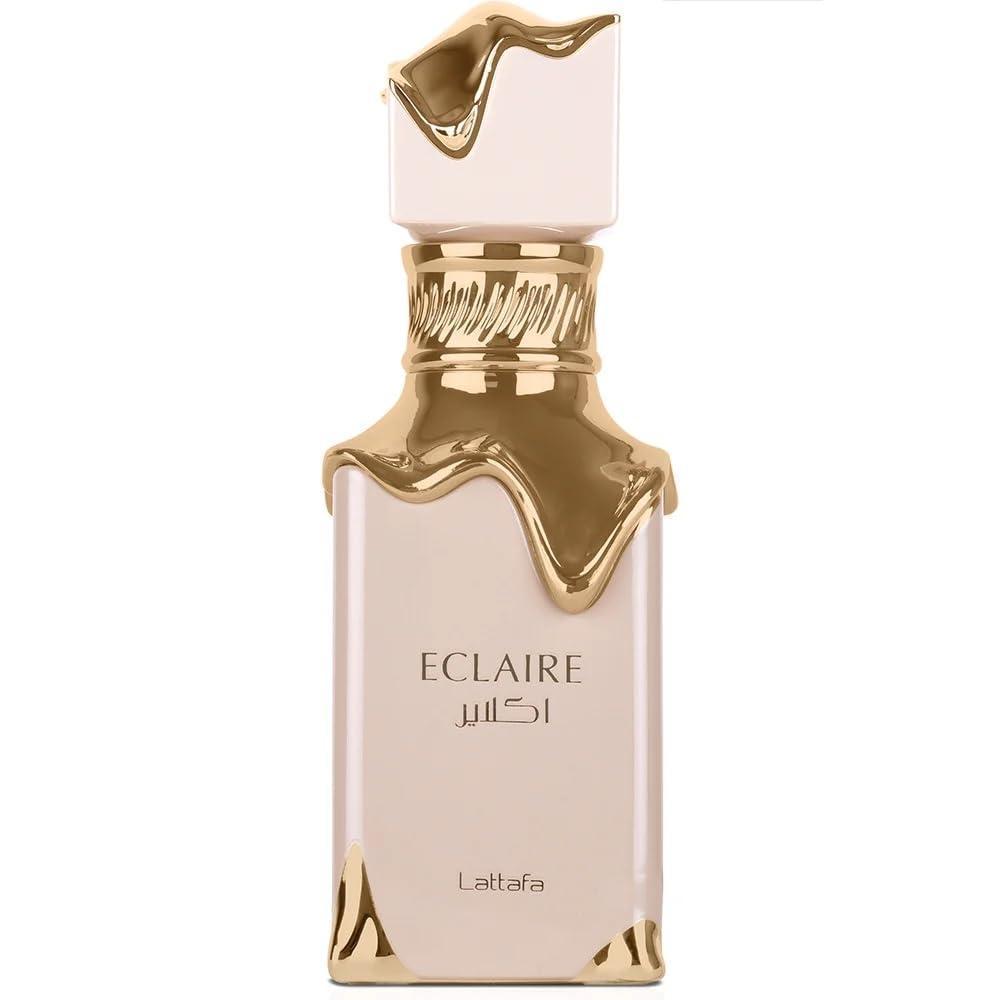 Lattafa Eclaire Eau de Parfum Spray para mujer. Fragancia dulce con notas de vainilla, pralinŽ y almizcle, 100 ml