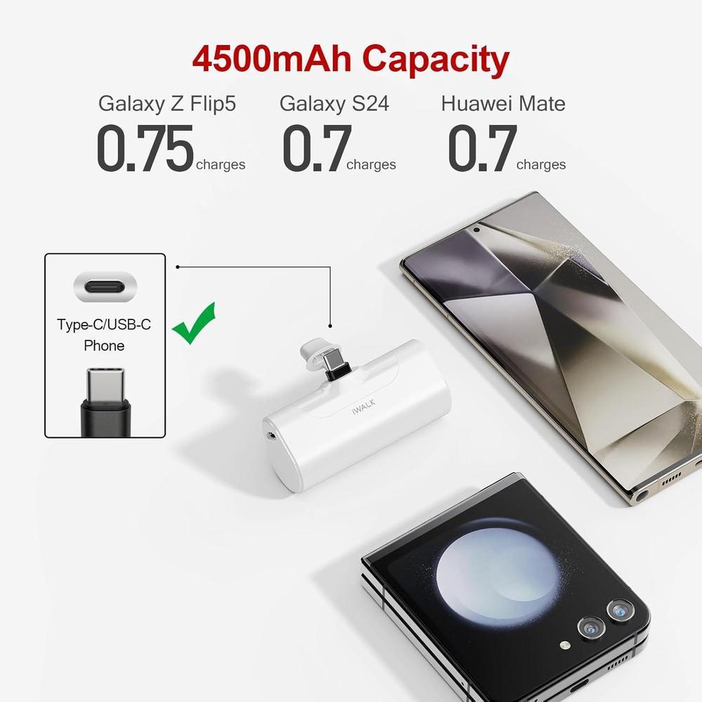 iWALK Small USB-C Portable Charger, usb c
