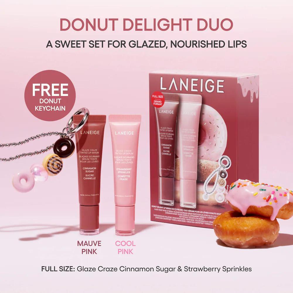 Glaze Craze Donut Delight Hydrating Tinted Lip Serum Duo