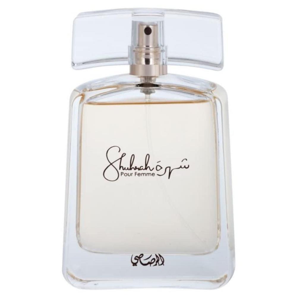 RASASI Shuhrah Eau De Parfum Spray para mujer, fragancia femenina con notas de limón y salvia, duración notable