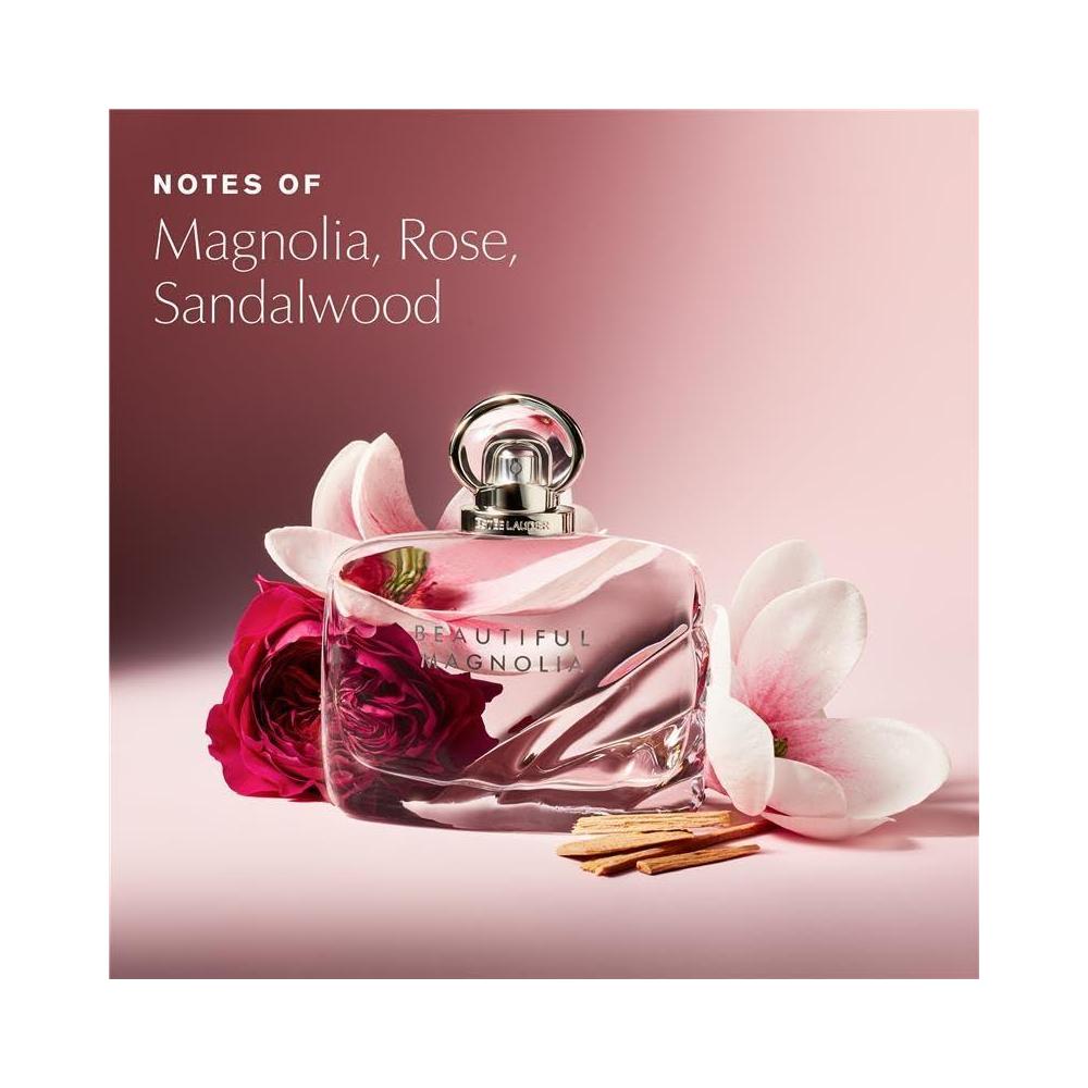 Estée Lauder Beautiful Magnolia Eau de Parfum Spray with Notes of Lush Magnolia, Solar Gardenia, Warm Woods & Luminous Musk | Perfumes for Women