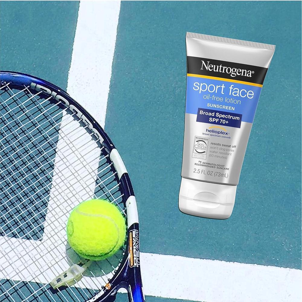 Sport Face Sunscreen SPF 70+ Oil-Free Face Sunscreen Broad-Spectrum 73.93 ml