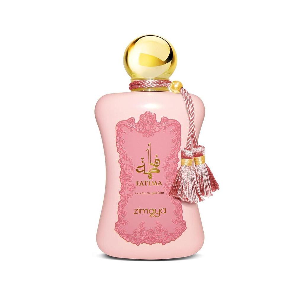 Zimaya Fatima Pink Extrait de Parfum para mujer de 100 ml con notas de ruibarbo, lichi y bergamota