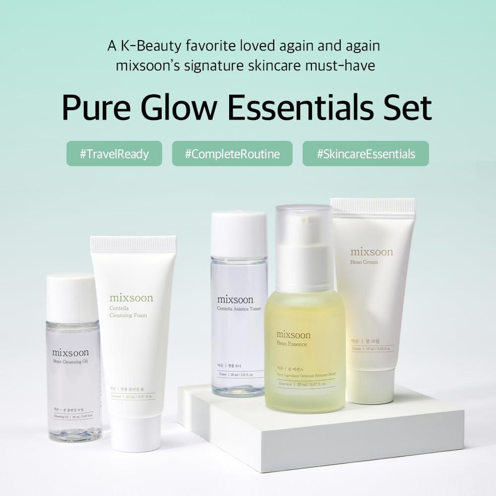 Pure Glow Essentials Set - 5-step Skincare Kit 105ml