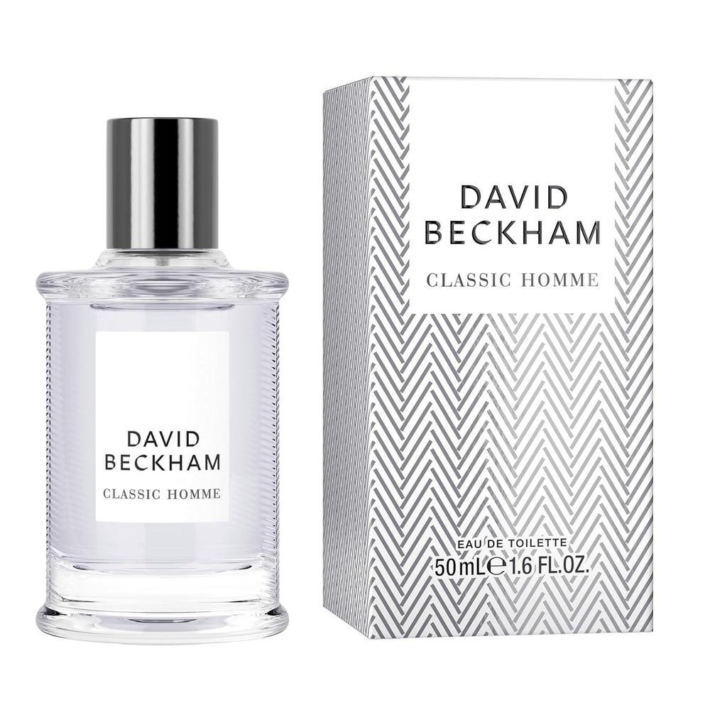 David Beckham Classic Homme Eau de Toilette 1.6 fl oz (Pack of 1), Notes of Pink Grapefruit, Cashmere Wood, and Mahogany Wood, Men's Fragrance, Long Lasting, Everyday Fragrance, Travel Size