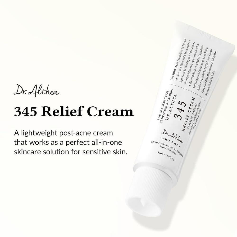 345 Relief Cream + Moisturizer with Niacinamide and Tea Tree Leaf Water 50ml