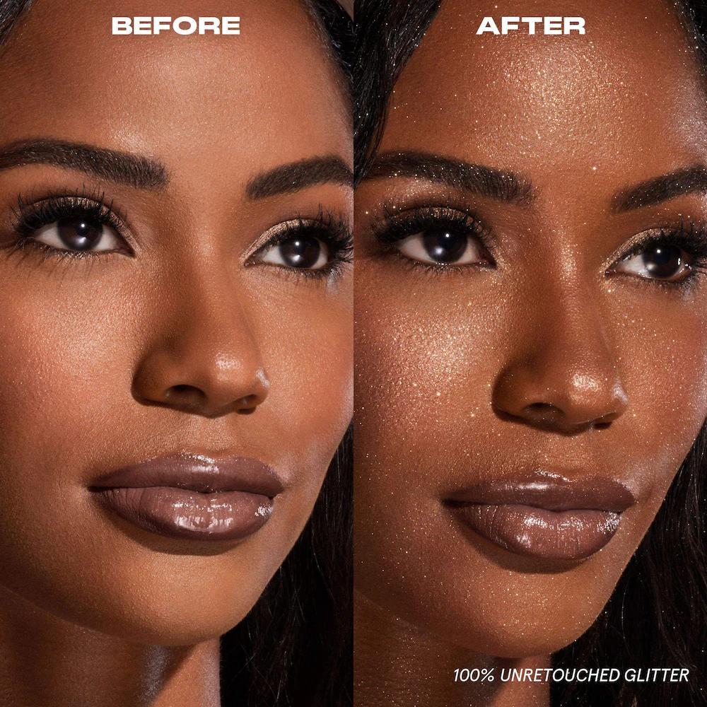 On 'Til Dawn Waterproof Glitter Setting Spray - Brown Sugar