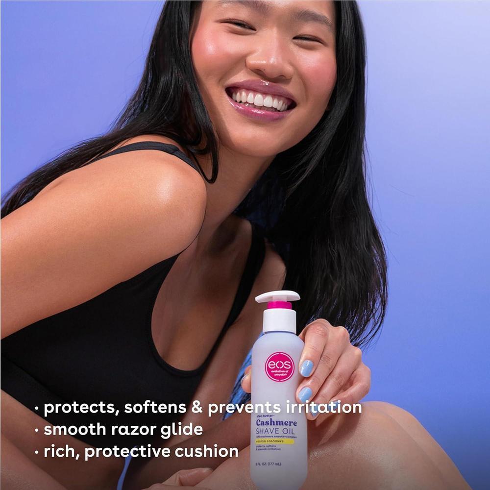 eos Shower Essentials Bundle- Body Lotion, Body Wash, Shave Oil - Vanilla Cashmere