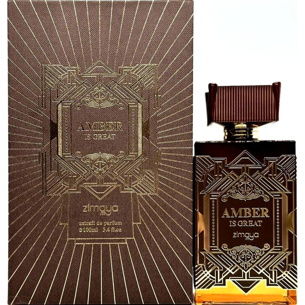 AFNAN Zimaya Amber Is Great Eau De Parfum Espray, fragancia unisex de lujo, 100 ml, aroma ámbar y cítricos