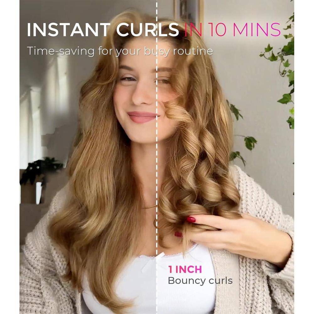 Skincare Curling Wand 500 Million Ionic 1 Inch