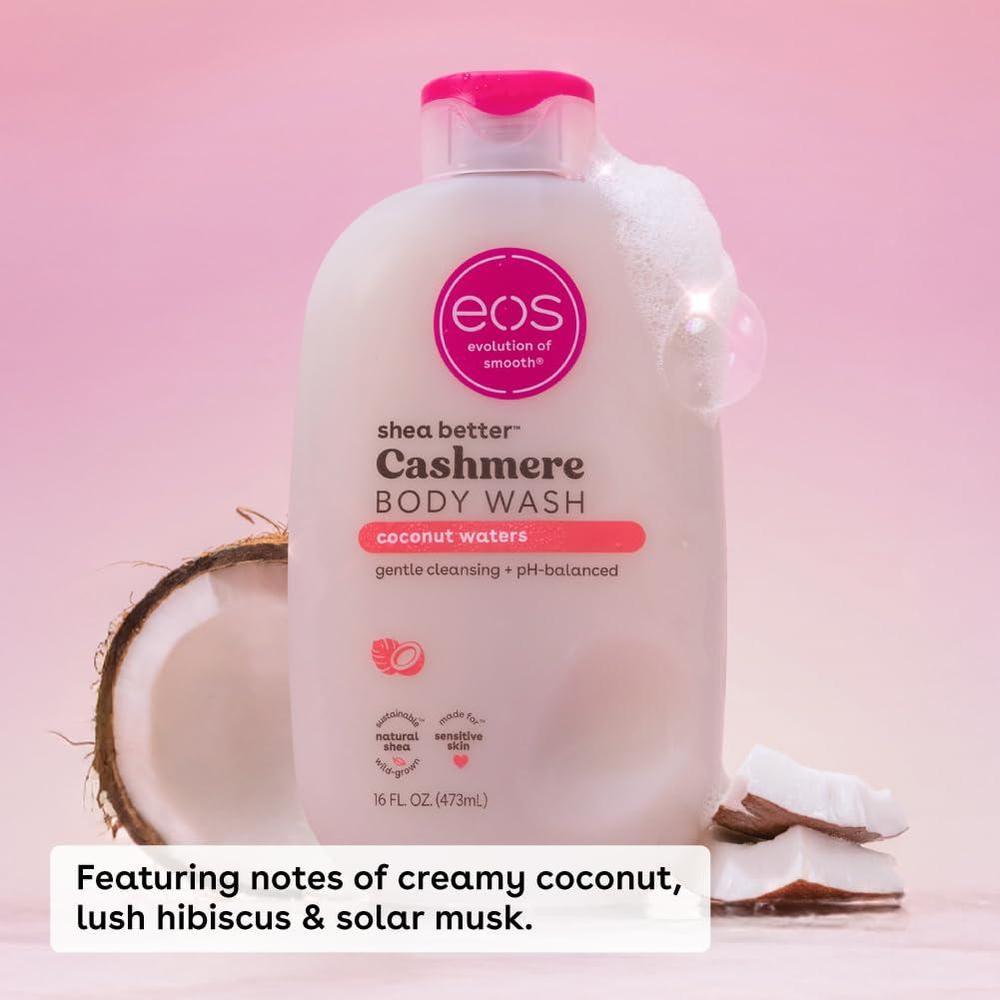 Eos Shea Better Cashmere Body Wash, Creamy Gel Formula, 473 ml