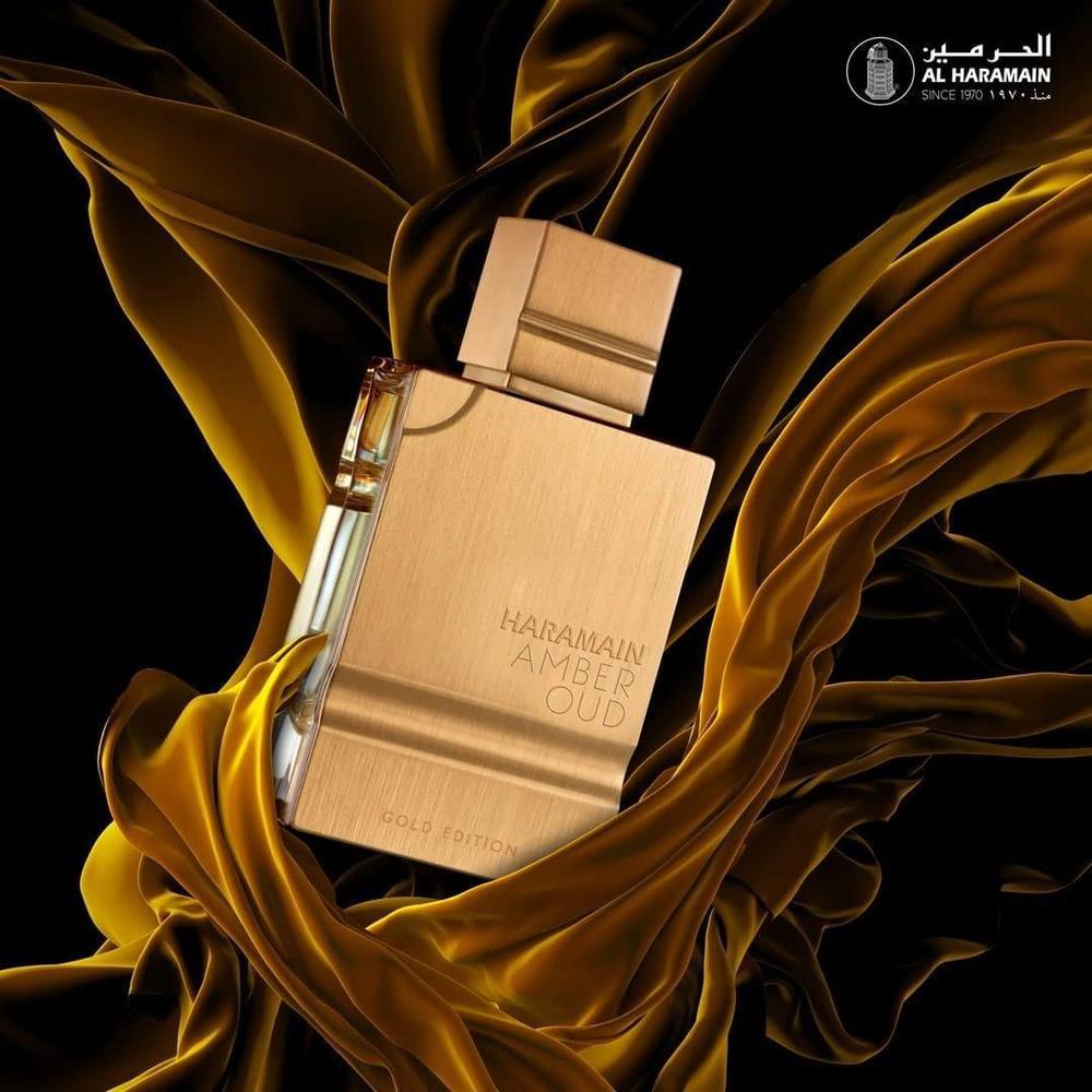 Al Haramain Amber Oud Gold Edition perfume árabe unisex con bergamota, melón, piña, ámbar, amaderado y almizcle