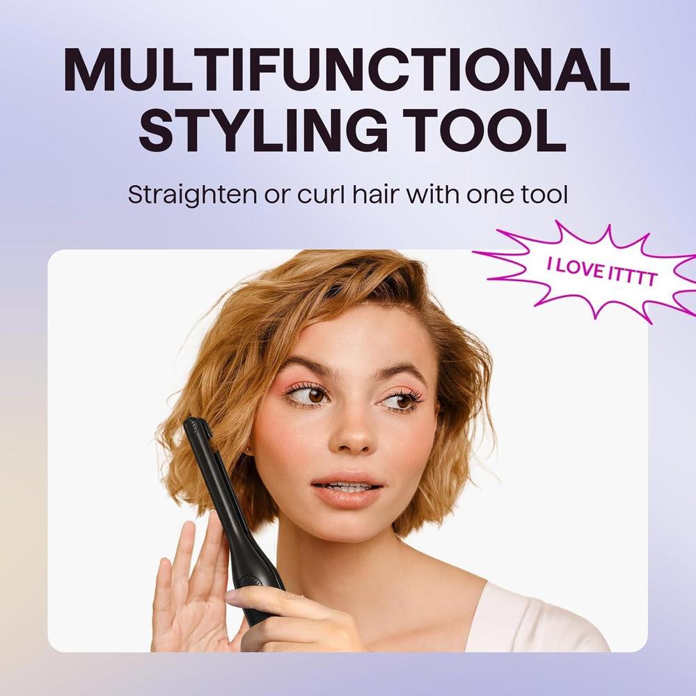Tiny Hair Straightener Pencil For Short Hair Pixie Bangs