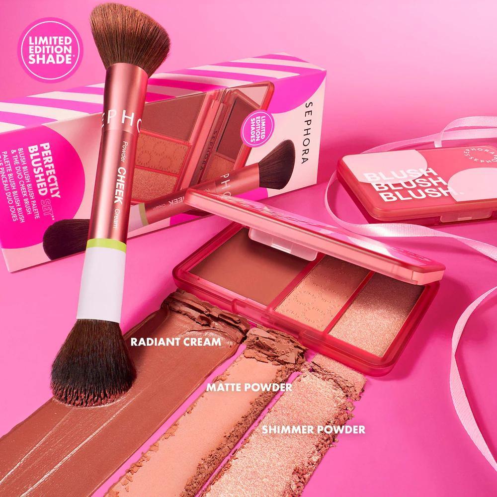 Perfectly Blushed Makeup Blush and Brush Set