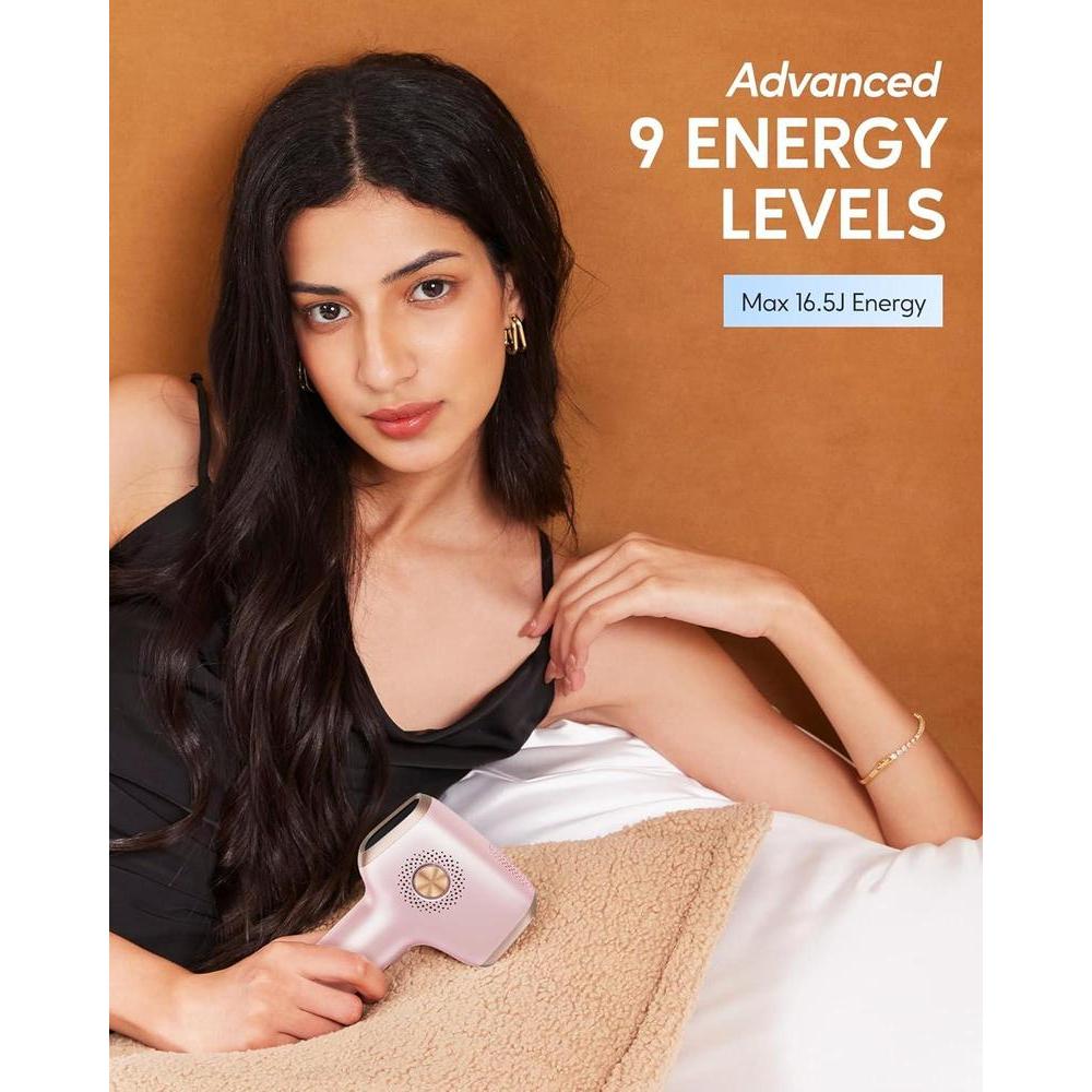 INNZA IPL Hair Removal with Ice Cooling Care Function for Women,Long-Lasting Results,999,999 Flashes Painless IPL Hair Remover, Hair Removal Device for Armpits Legs Arms Bikini Line