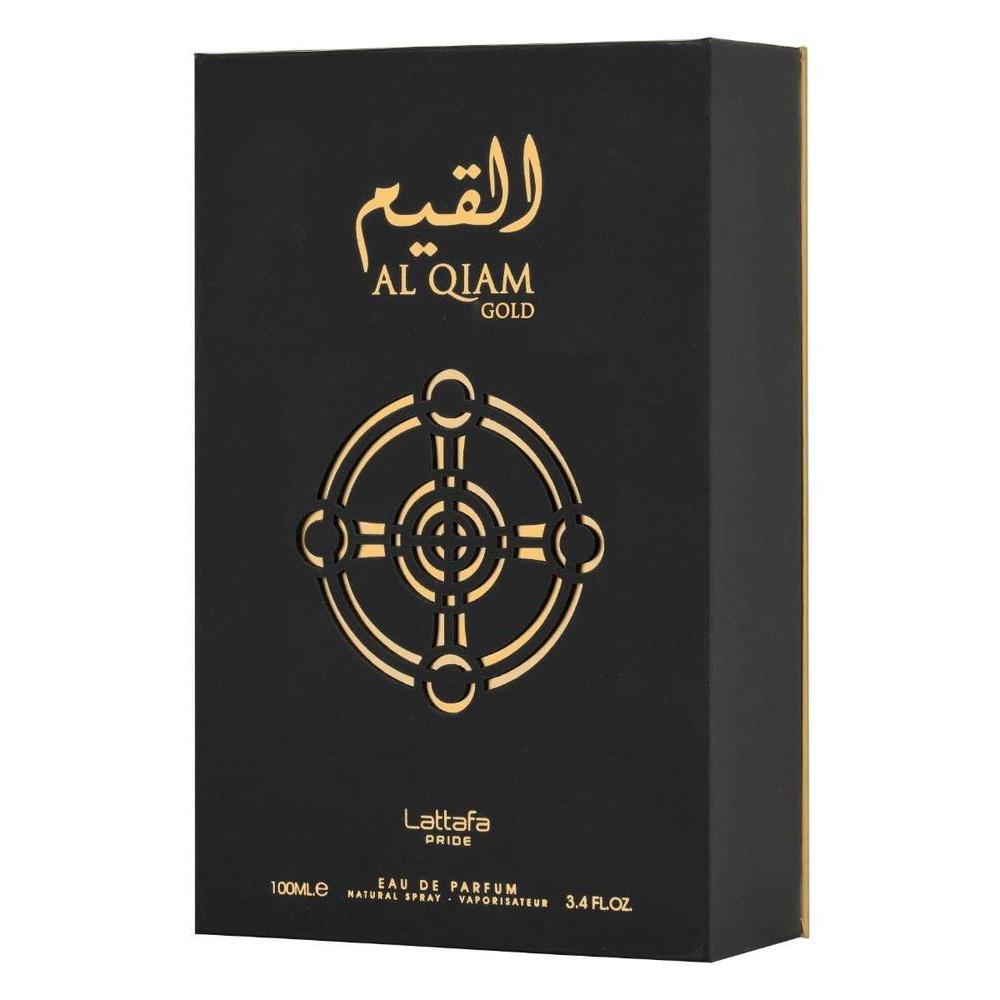 Lattafa Perfumes Al Qiam Gold Eau de Parfum en espray unisex, fragancia oriental, 100 ml