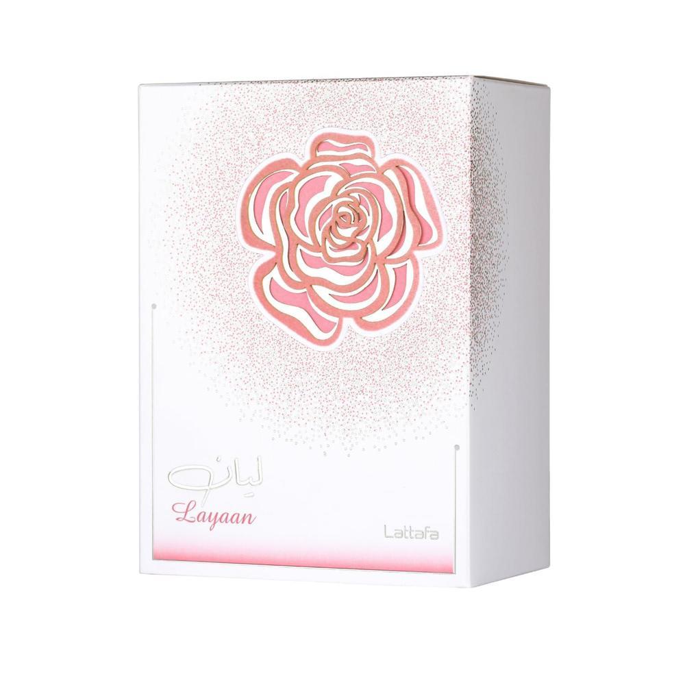 Lattafa Layaan – Fruity, Floral, Woody, Musky – Eau de Parfum Spray Long-Lasting Fragrance for Women, 2.53 Ounce / 75 ml