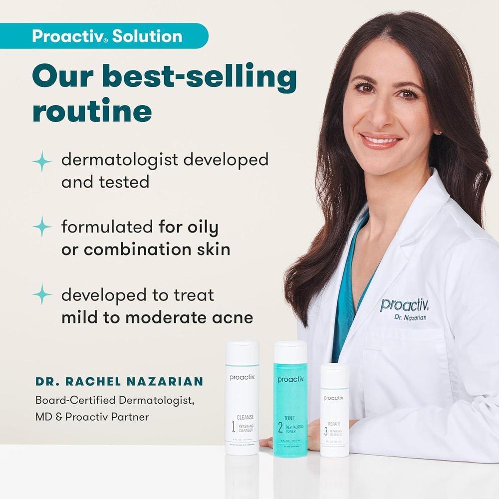 Proactiv 3 Step Acne Treatment w/ Pimple Patches - Benzoyl Peroxide Wash
