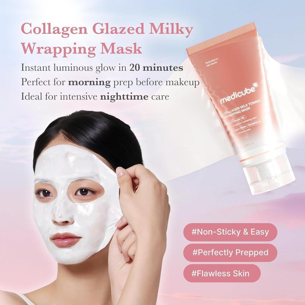 Glazed Milk Glow Wrapping Mask 늘