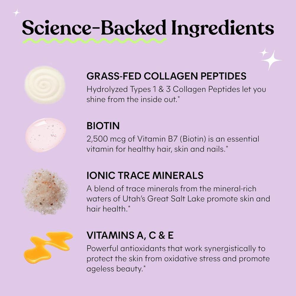 Gummies With Collagen And Biotin For Hair And Skin, Gluten-Free