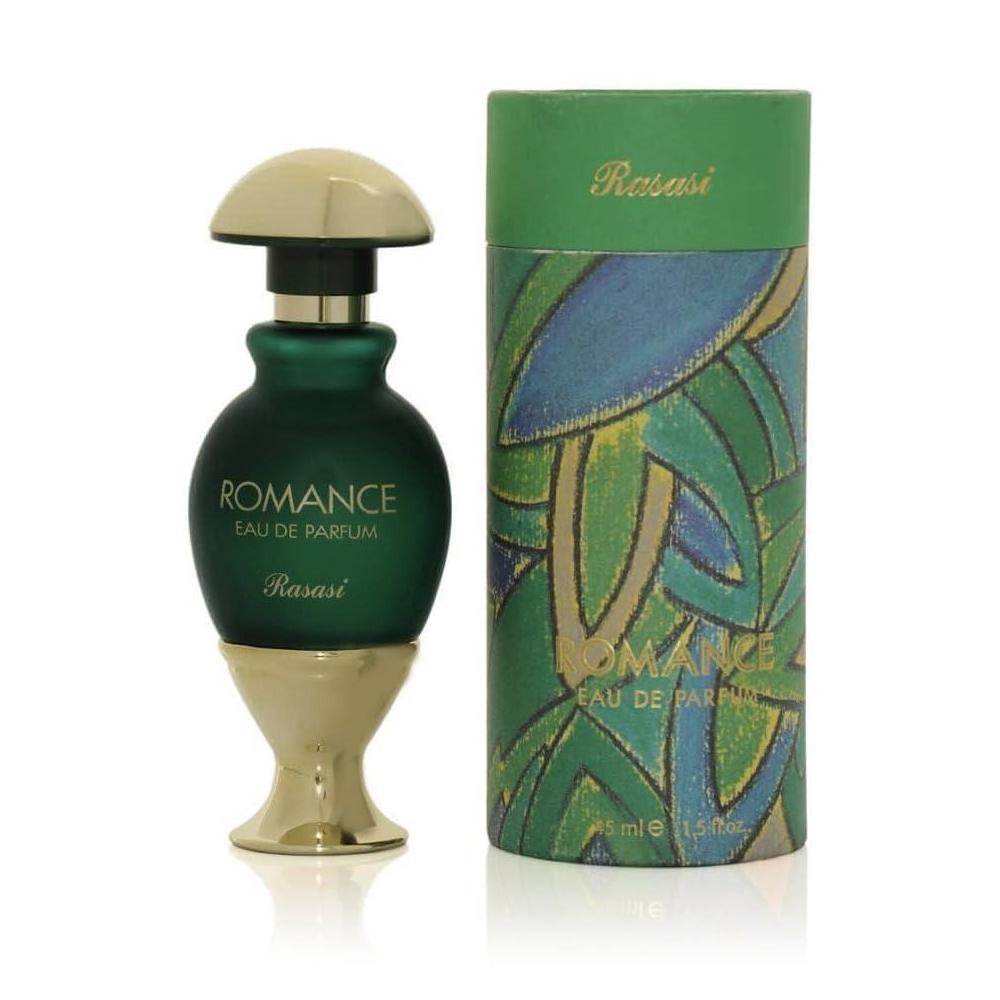 Rasasi Romance Eau de Parfum en espray para mujer, con notas de Jacinto, Ylang-Ylang, Jazmín, Almizcle y Ámbar