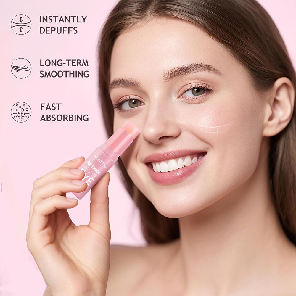 Retinol & Caffeine Eye Balm Stick Sensitive Skin Treatment 10g