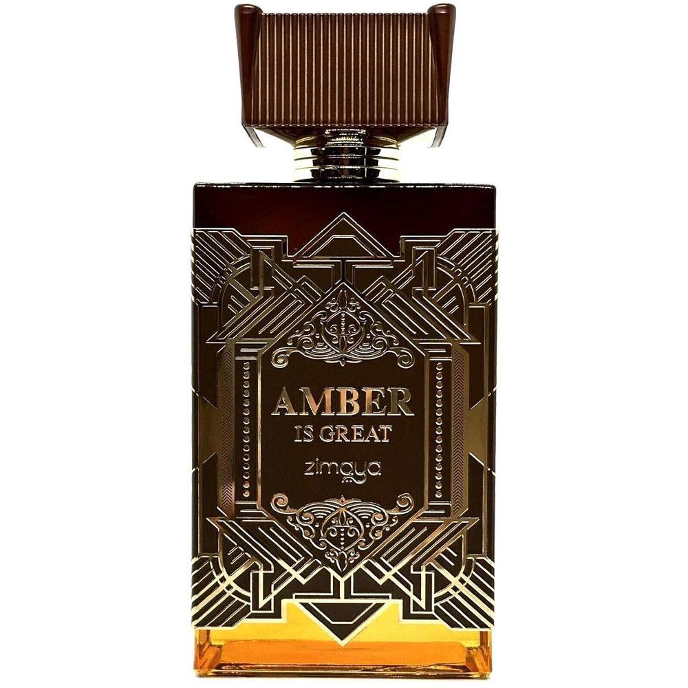 AFNAN Zimaya Amber Is Great Eau De Parfum Espray, fragancia unisex de lujo, 100 ml, aroma ámbar y cítricos