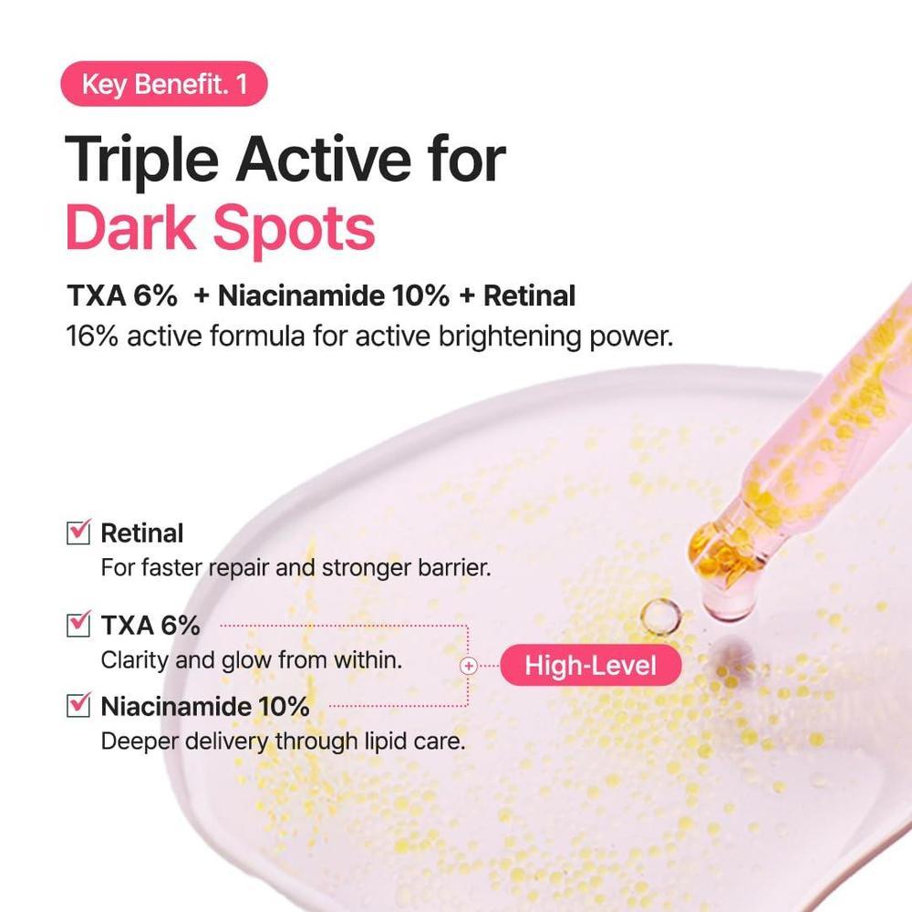 TXA 6% + Niacinamide 10% + Retinal Facial Serum 30ml