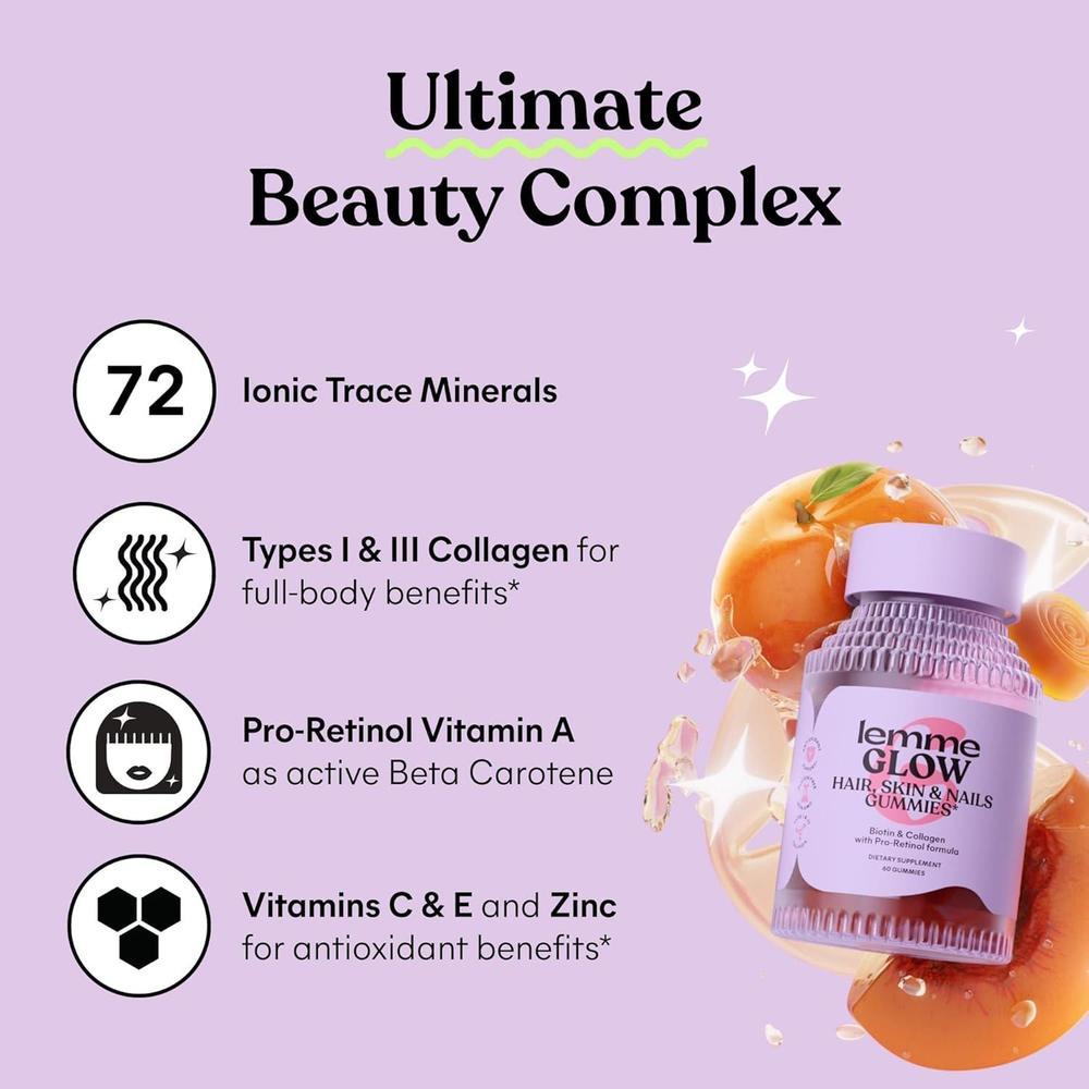 Gummies With Collagen And Biotin For Hair And Skin, Gluten-Free