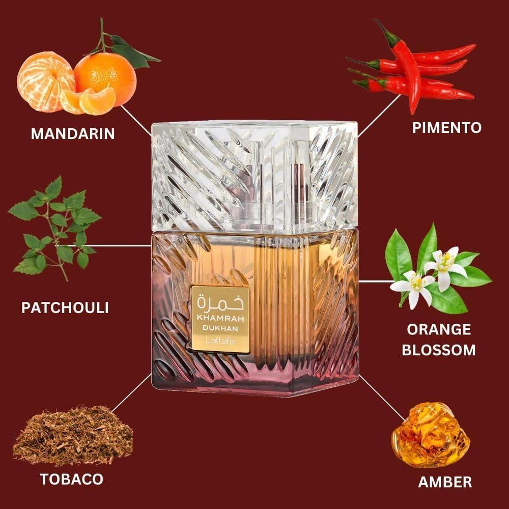 Lattafa Khamrah Dukhan for Unisex Eau de Parfum Spray 100 ml