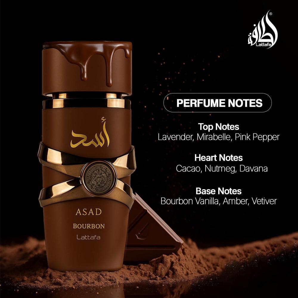 Lattafa Asad Bourbon for Unisex Eau de Parfum Spray 100 ml