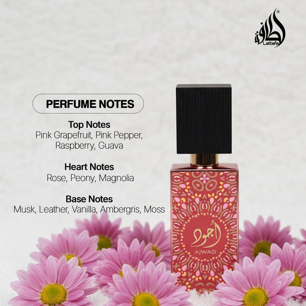 Lattafa Ajwad Pink To Pink Eau De Parfum For Women 60ml