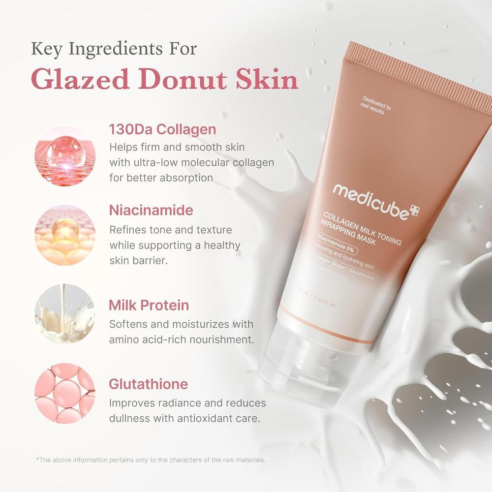 Glazed Milk Glow Wrapping Mask 늘
