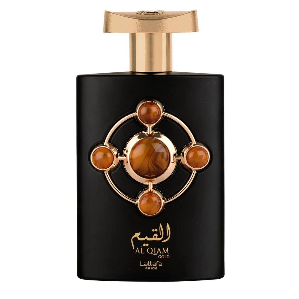 Lattafa Perfumes Al Qiam Gold Eau de Parfum en espray unisex, fragancia oriental, 100 ml