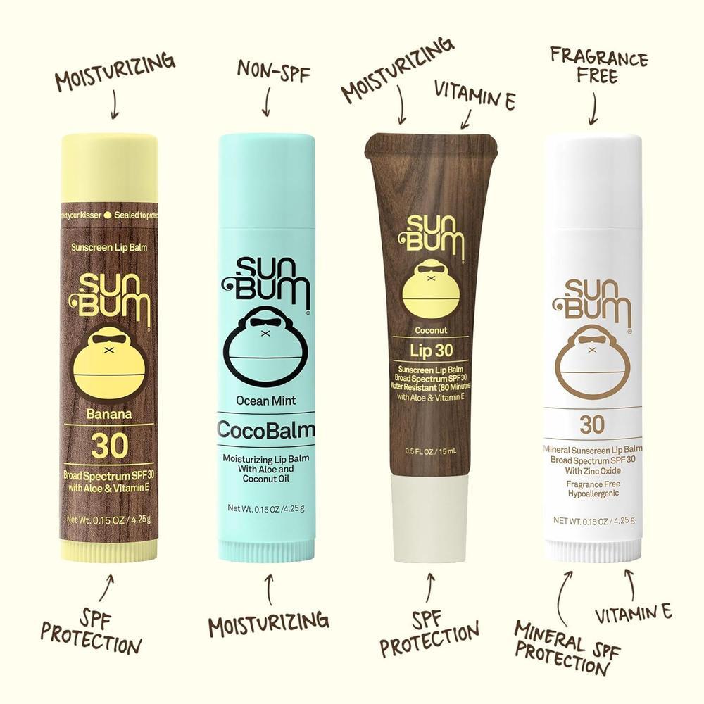 Sun Bum Lip Balm SPF 30 Assorted Flavors Pack