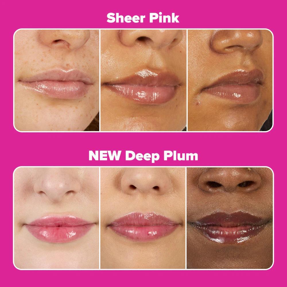 Peptide Plumping Gloss Balm Duo Gift Set for Hydrated, Fuller Lips