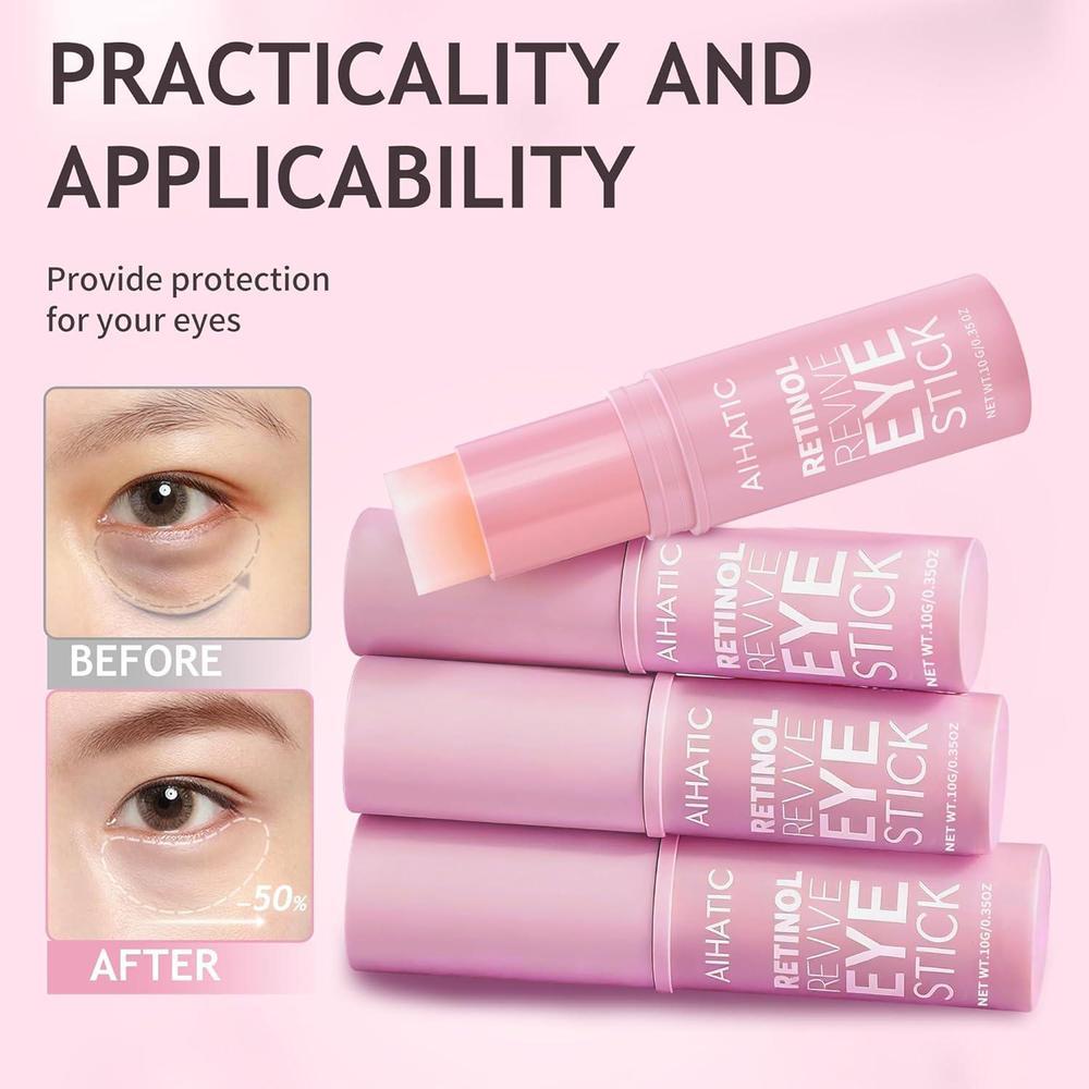 Retinol & Caffeine Eye Balm Stick Sensitive Skin Treatment 10g