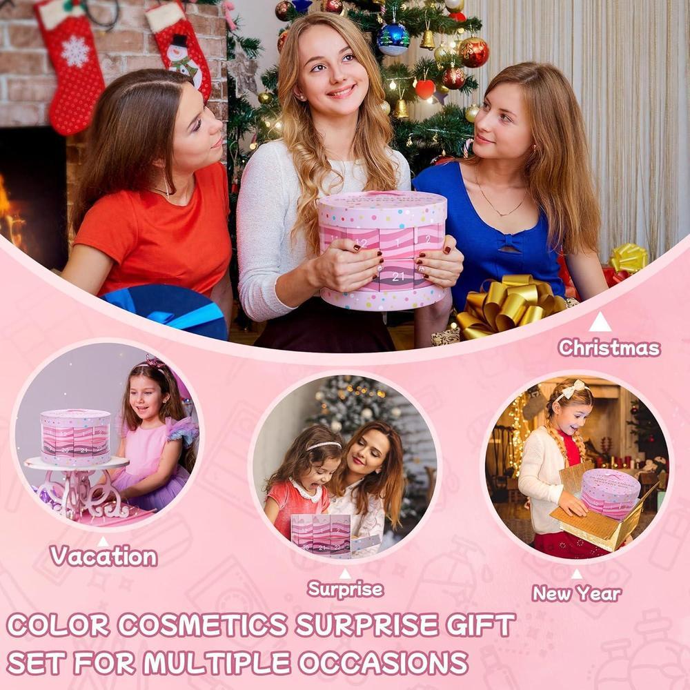 Advent Beauty Calendar 2025 - Makeup Advent Calendar 2025,24-Day Christmas Makeup Gift Set Includes 24 Beauty Boxes, Specially Designed for Girls and Women