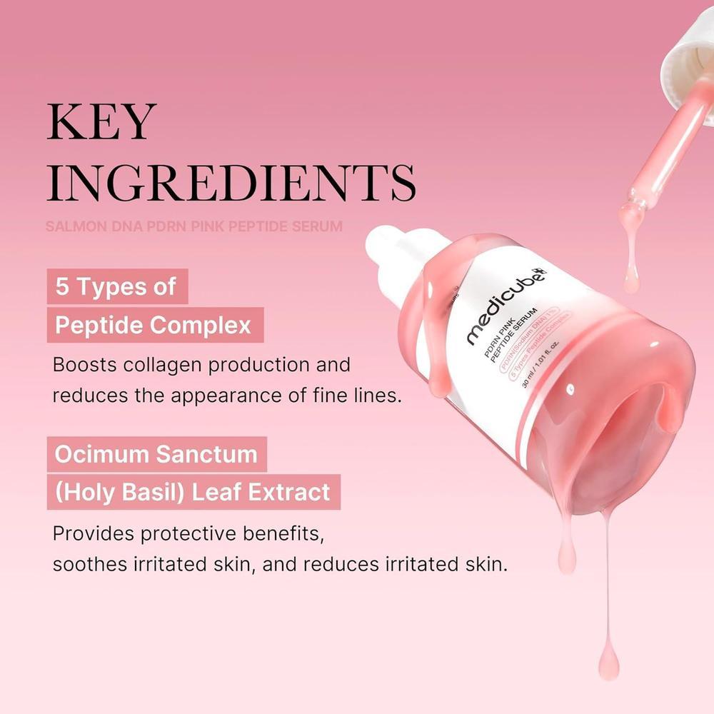 Salmon DNA PDRN Pink Peptide Serum, 30ml