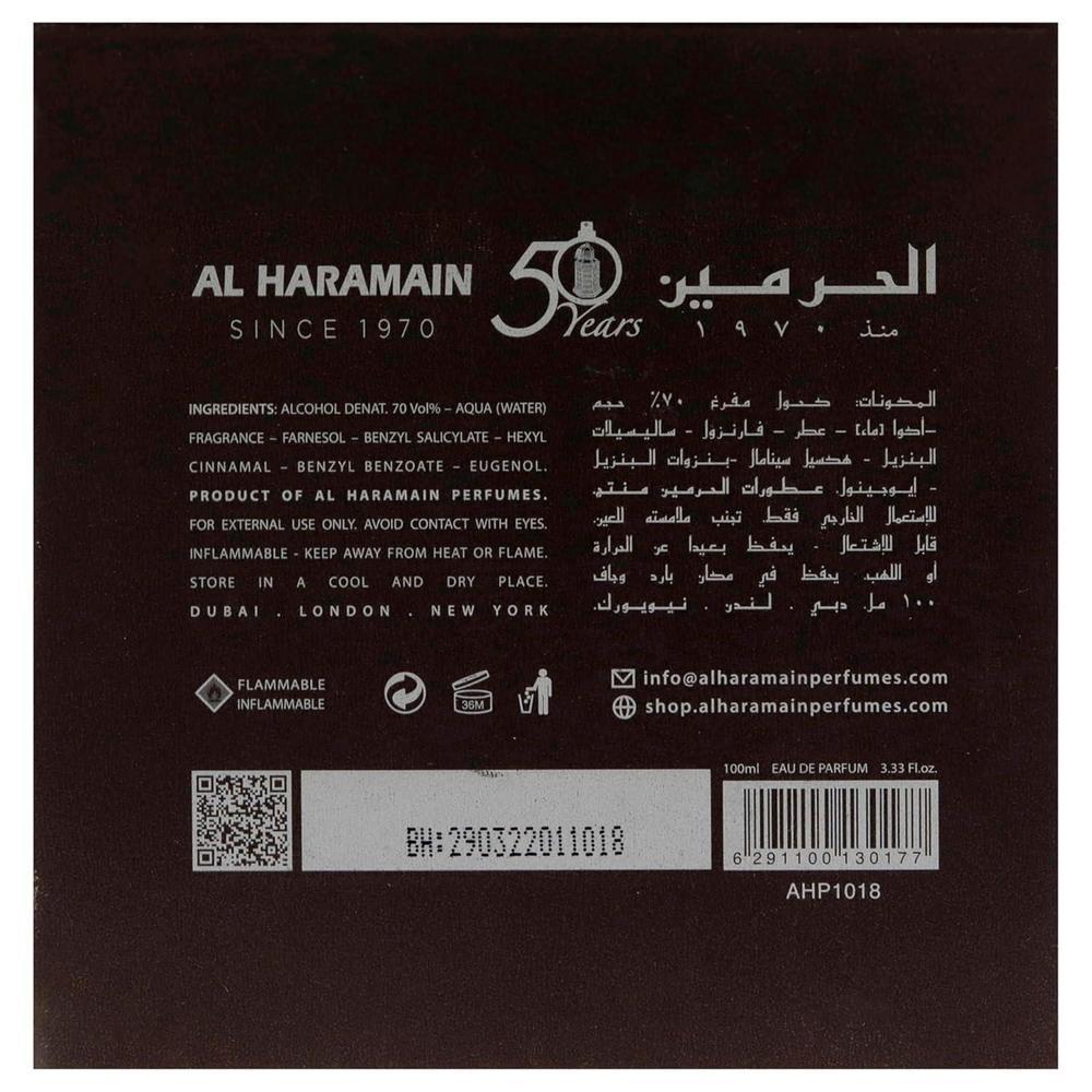 Al Haramain Hayati perfume árabe unisex, fragancia floral ámbar, larga duración para hombres y mujeres