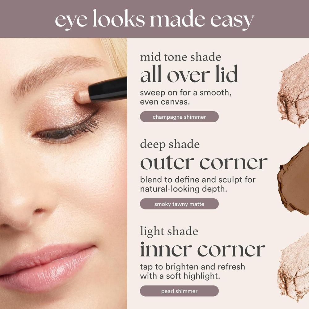 Eyeshadow 101 Cream-to-Powder Waterproof Shadow Stick Champagne Shimmer
