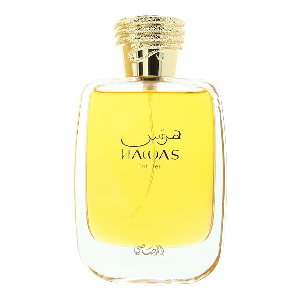 Rasasi Hawas Eau de Parfum Spray para Mujer, fragancia duradera y femenina en presentación de 100 ml