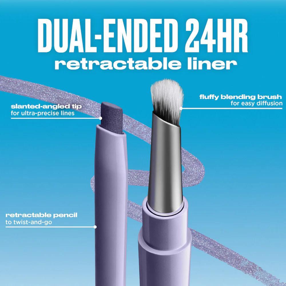24/7 Liquid Stick Retractable Waterproof Eyeliner + Brush