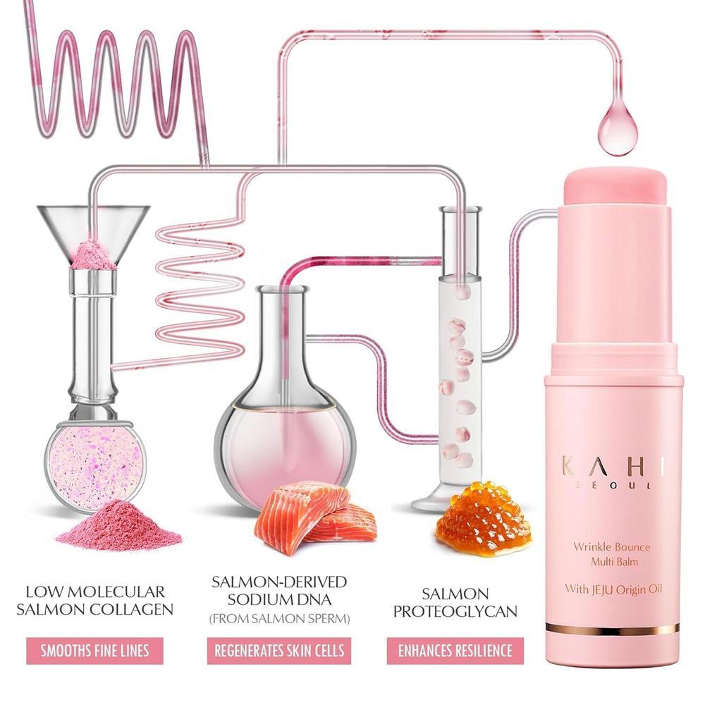 Kahi Wrinkle Bounce Multi Balm DUO EDITION, All-In-One Hydrating Balm, 18g
