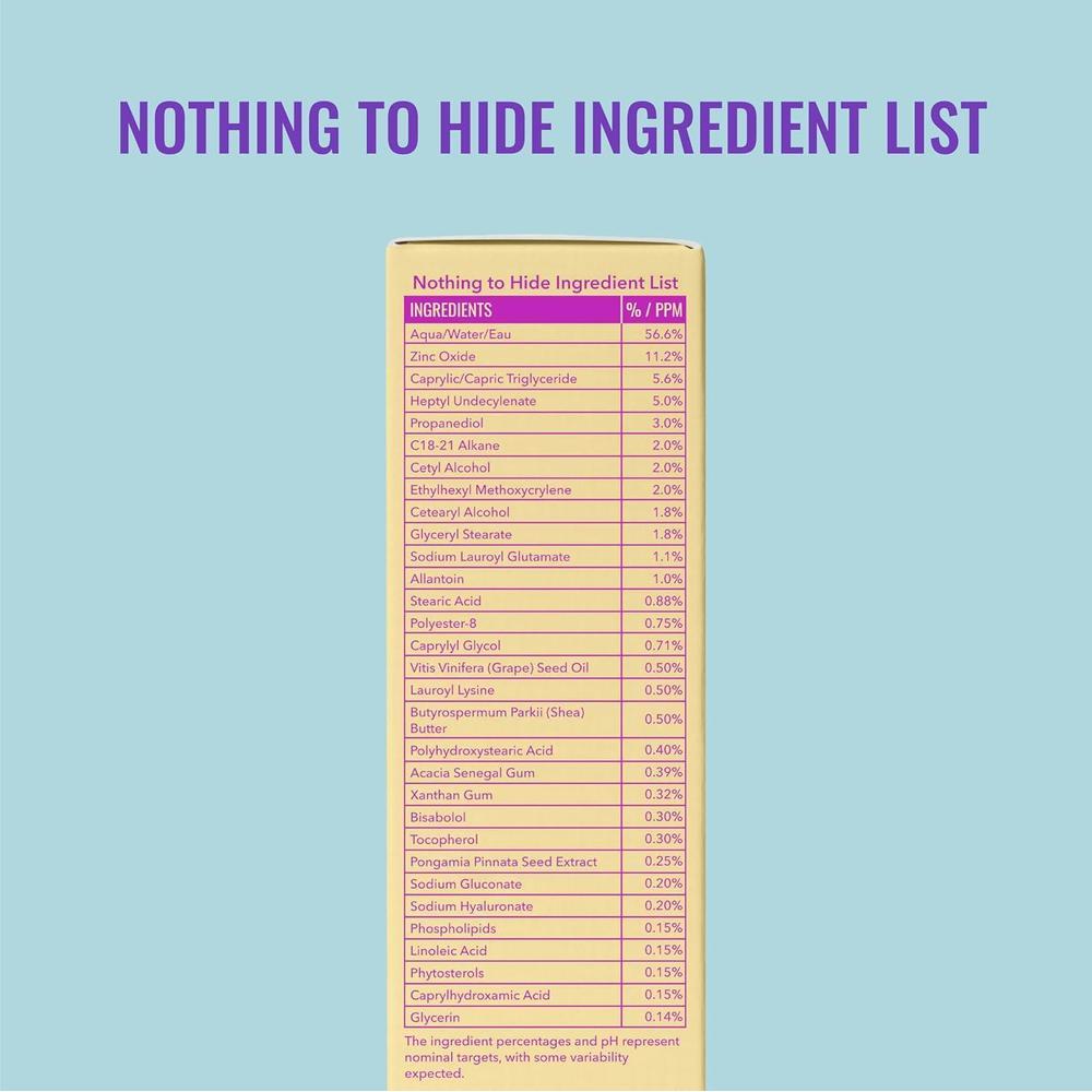 Moisturizing Rich Sunscreen SPF 30 Mineral Face Sunscreen 50 ml