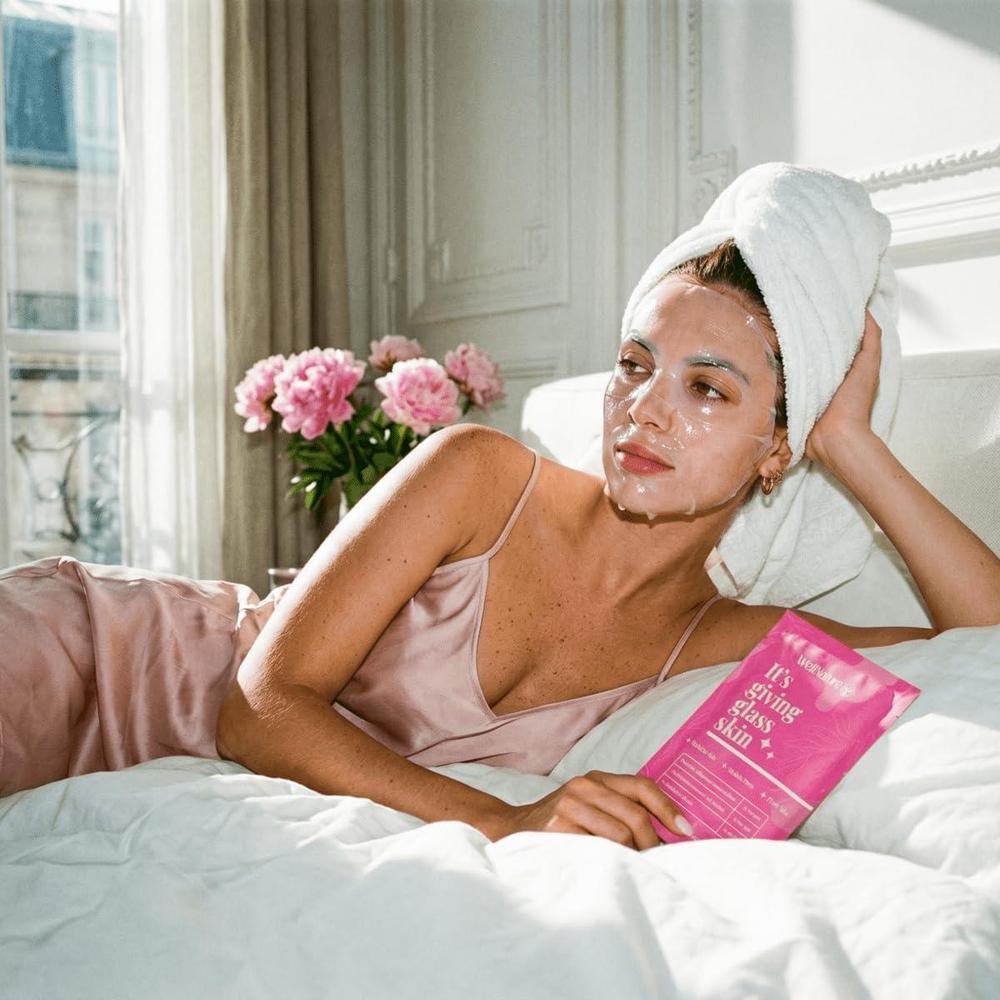 Overnight Deep Collagen Mask + Moisturizing Bio-Collagen Oligo-Hyaluronic Acid Facemask Skincare