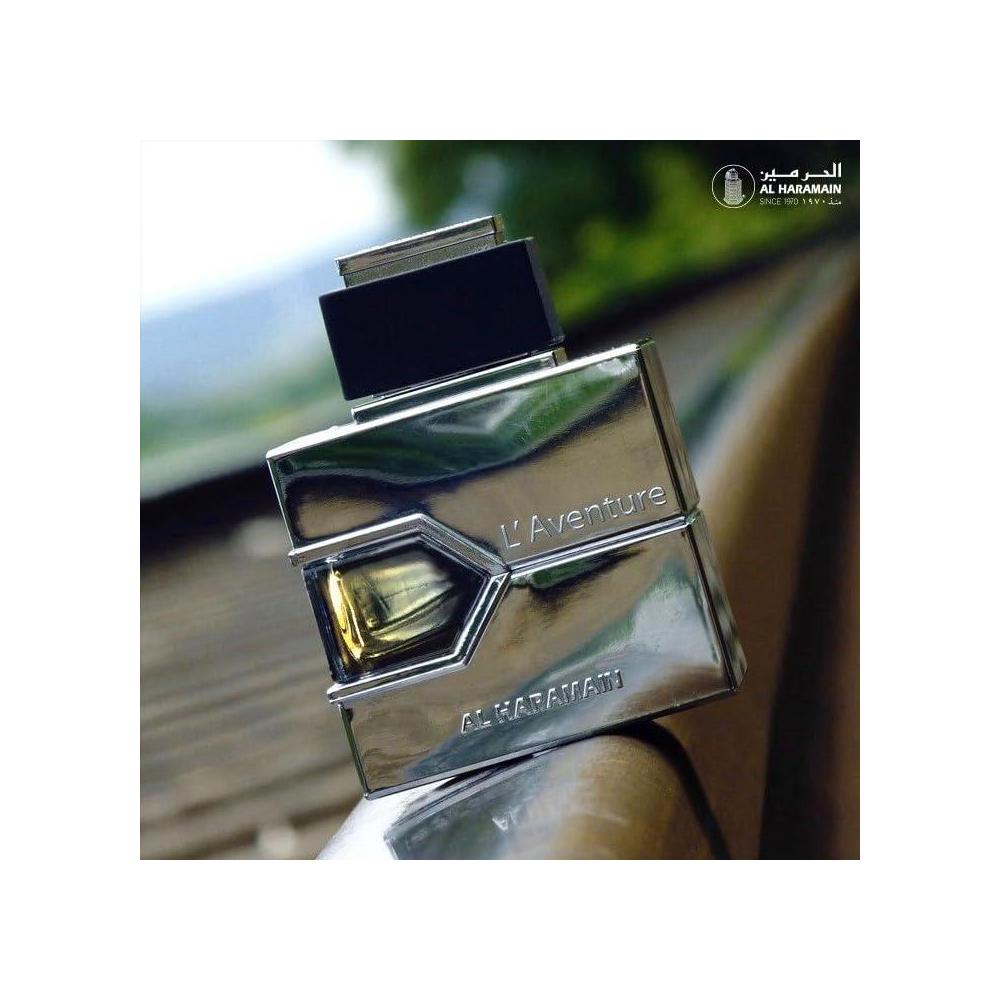 Al Haramain L'aventure Eau De Parfum Spray para hombre, fragancia duradera hecha en Emiratos árabes