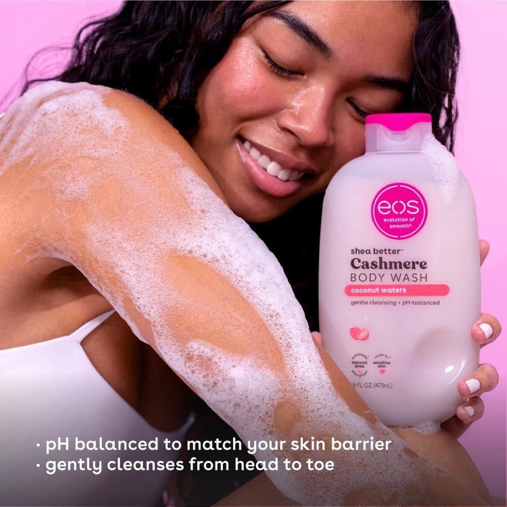 Eos Shea Better Cashmere Body Wash, Creamy Gel Formula, 473 ml