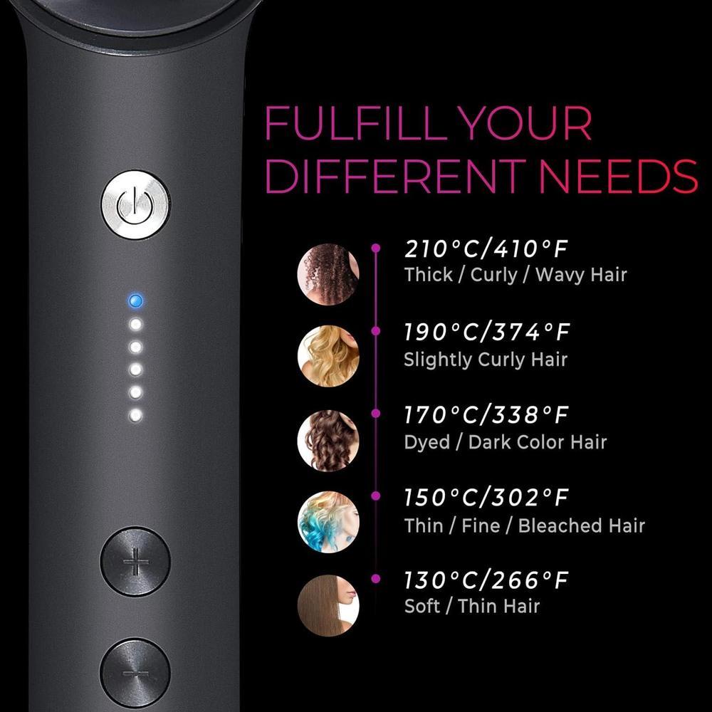 Hair Straightener Brush + 5 Temps