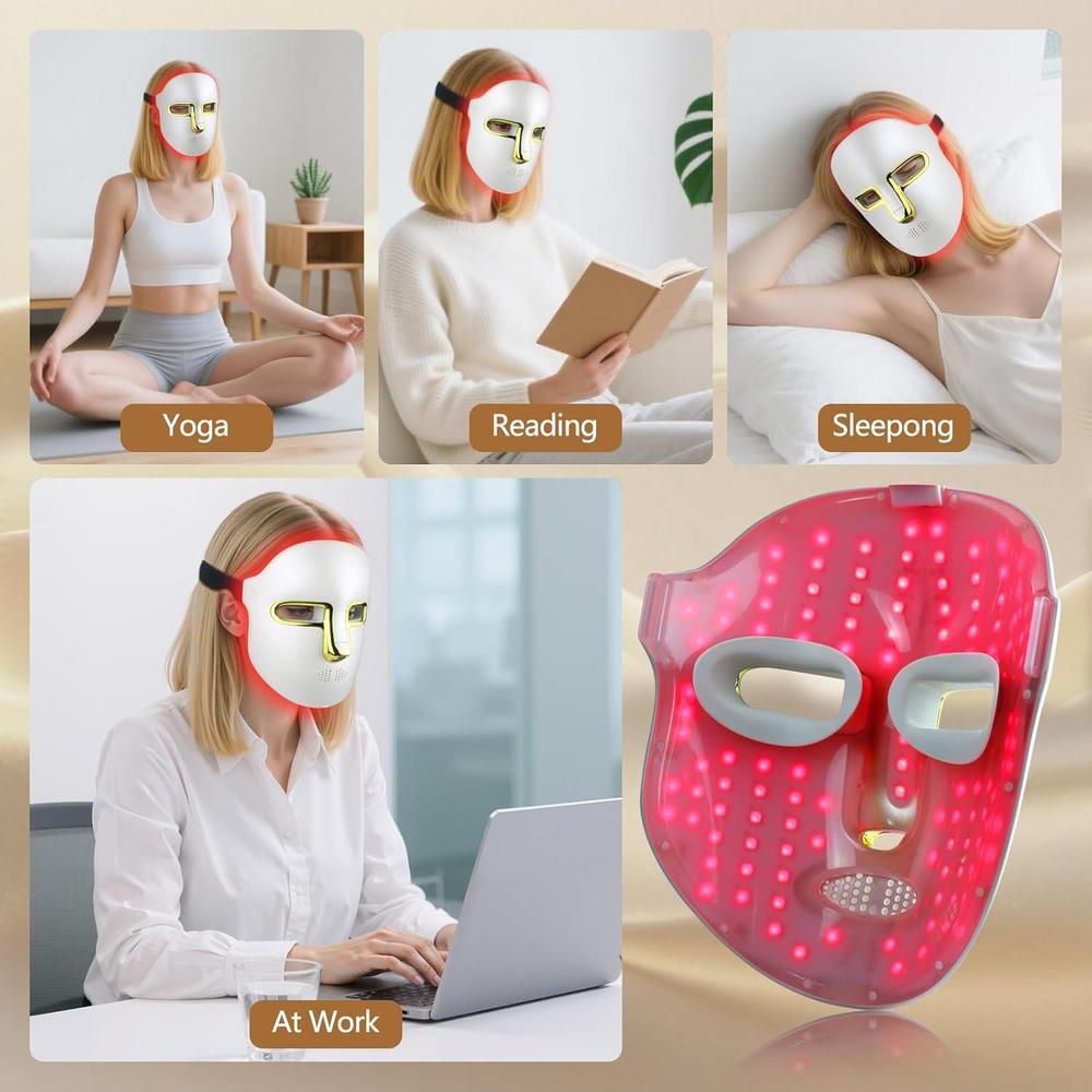 Red Light Therapy LED Face Mask - Anti-Aging Treatment